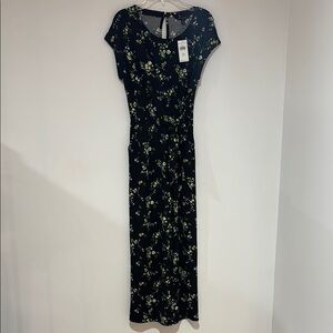 Banana Republic Snort Sleeve Floral Print Jumpsuit w/ Tie NWT PXSP